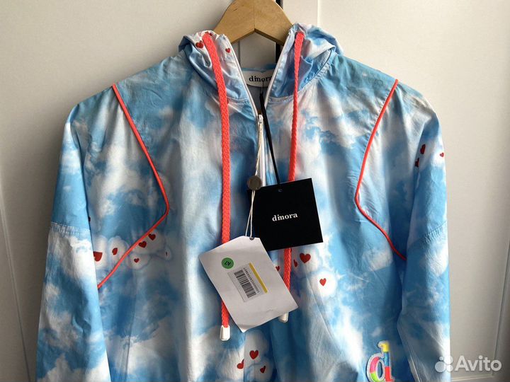 Новая женская ветровка худи с капюшоном 42 xs s