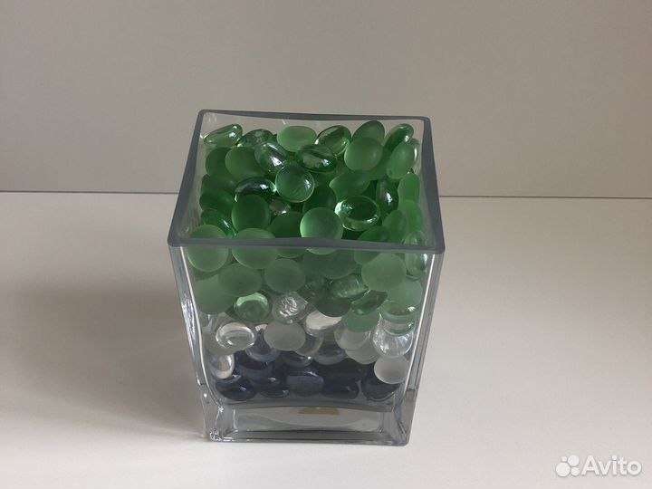 Стеклянные камни капли Марблс IKEA