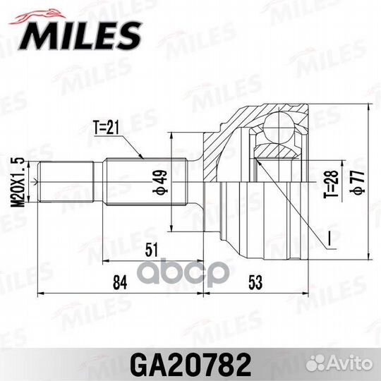 Шрус наружный logan (LS ) / sandero / stepway