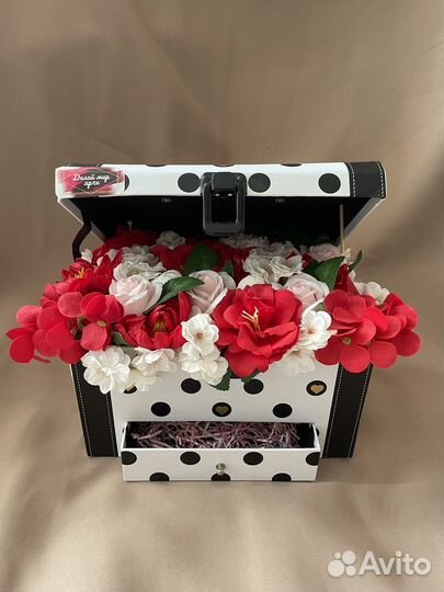 Композиции из мыльных цветов