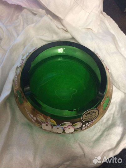 Пепельница богемо с лепкой