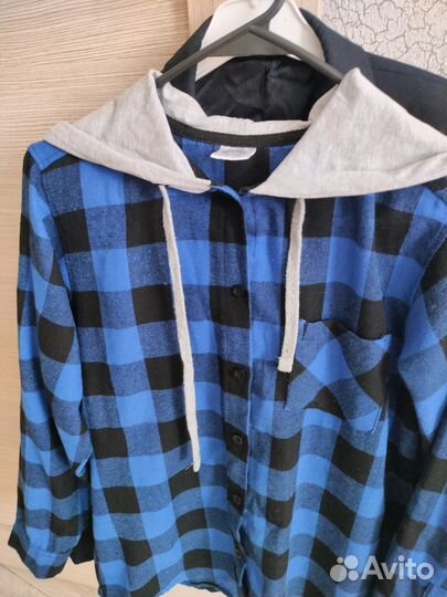Рубашка в клетку 152 158