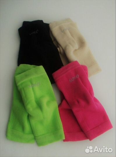 Наколенники для гимнастики (solo, зелёные)