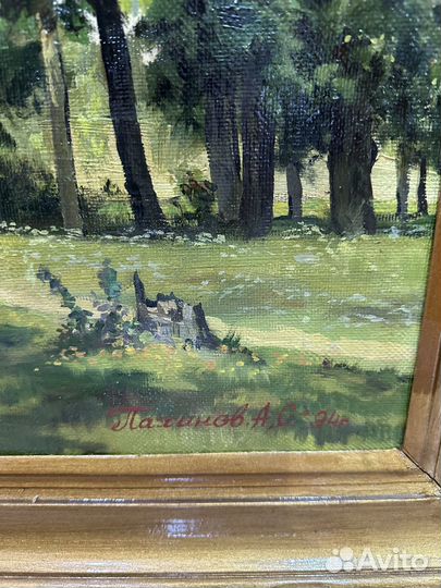 Картина маслом на холсте старинная