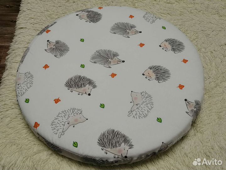 Матрас круглый наматрасник простыни