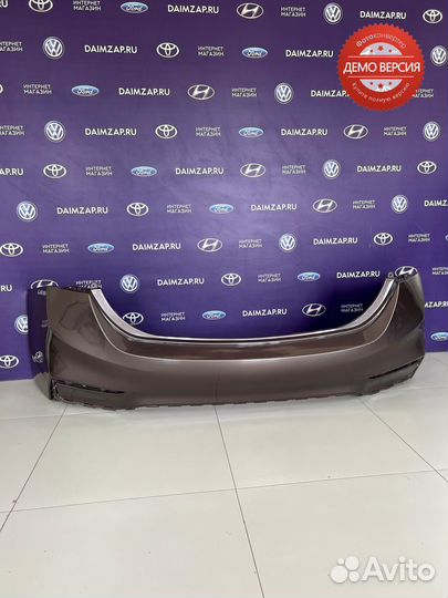 Бампер Задний Hyundai Solaris (2017) /кофейный