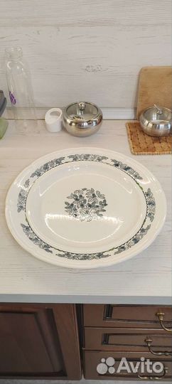 Эмалированное большое блюдо СССР