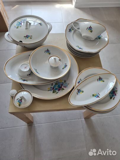 Столовый набор Дулево времен СССР