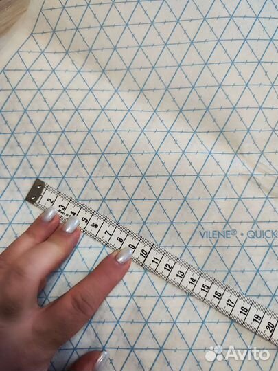 Флизелин неклеевой для пэчворка с разметкой