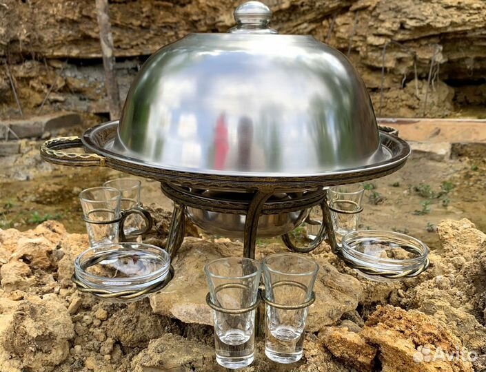 Садж для подачи и подогрева шашлыка Ручная Работа