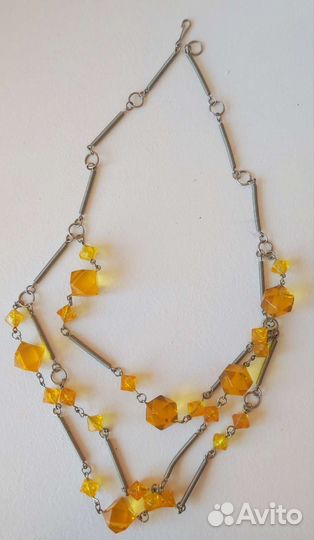 Бусы СССР медовые