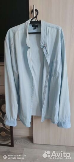 Джинсовая рубашка 56-58 р