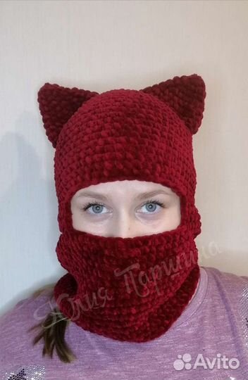 Шапка балаклава шлем ручная работа