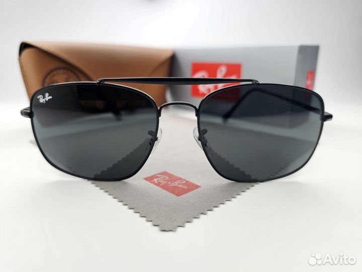 Очки Ray Ban 3560 Colonel 002/B1 Черные Стекло