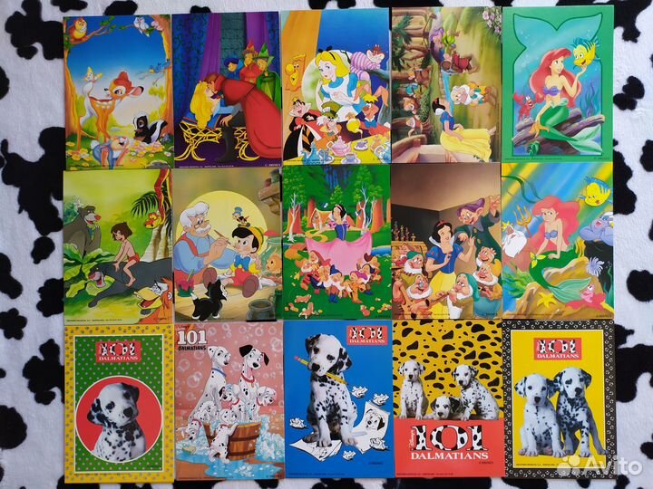 Открытки - Дисней - Disney - 90-ые