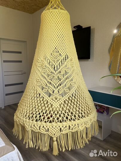Садовые качели макраме