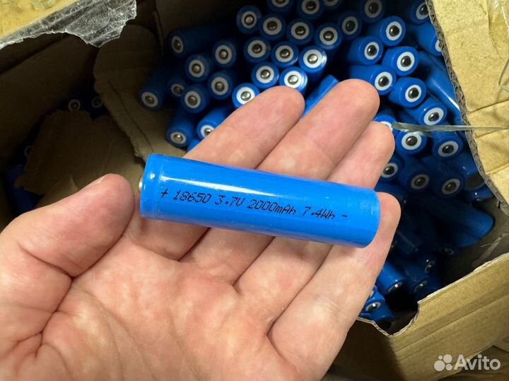 Аккумулятор 18650 3.7V 2000mAh 7.4Wh