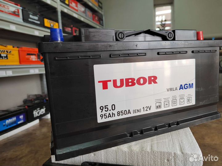 Аккумулятор гелевый Tubor AGM 95 Ач обр 850 А