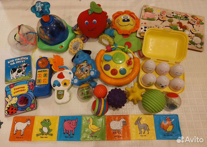 Развивающие игрушки bright starts, tomy, tiny love