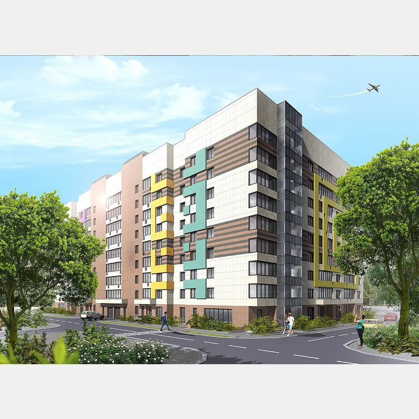 2-к. квартира, 64,4 м², 3/9 эт.