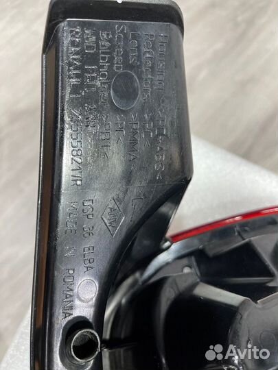 Фонарь задний левый Renault Duster 2021 2022