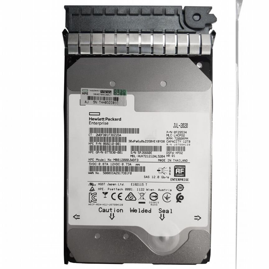 [882399-001] Жесткий Диск Hp 12tb Mb012000jwdfd Sas 882399-001