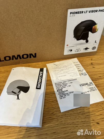 Шлем salomon pioneer LT visor photo