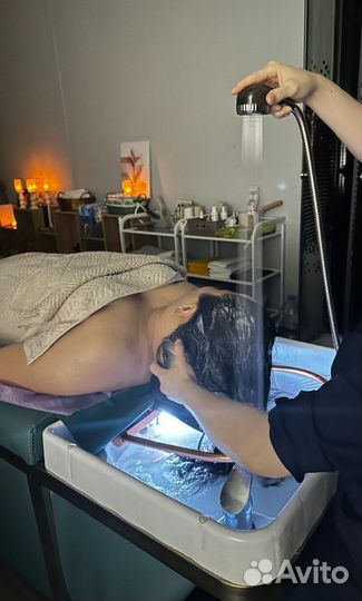 Массаж спа для волос на Супер кушетке тренд 2024