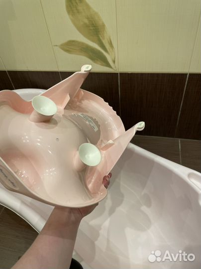 Ванночка для купания с горкой б/у