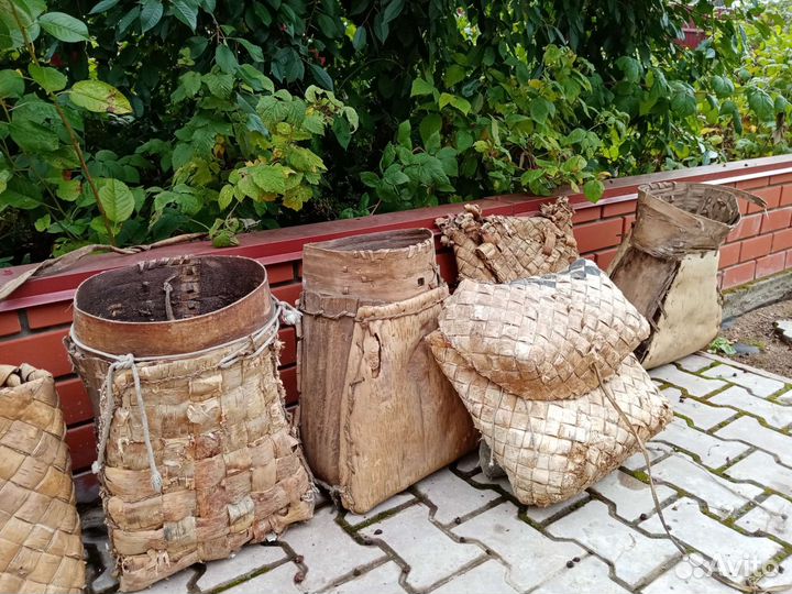 Заплечные берестяные короба