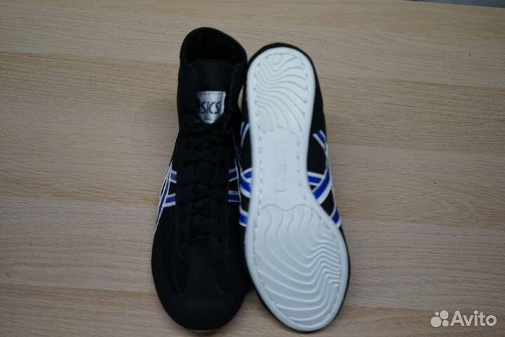 Борцовки asics tiger black-blue
