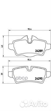 Колодки тормозные P06052 Brembo