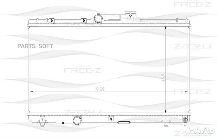 Радиатор охлаждения toyota Corolla/Levin/Sprinter