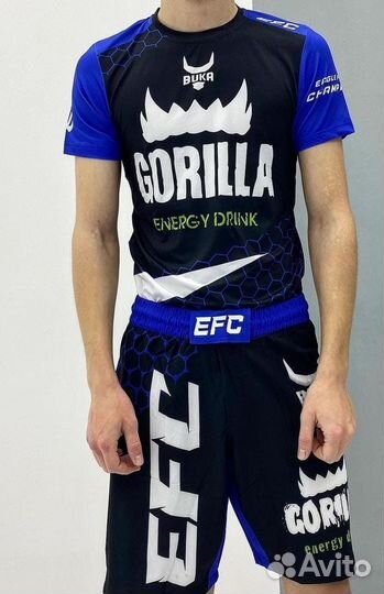 Форма для мма шорты футболка EFC buka gorilla