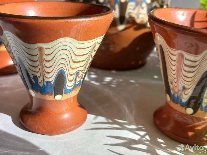 Набор посуды керамика СССР кувшин стопки