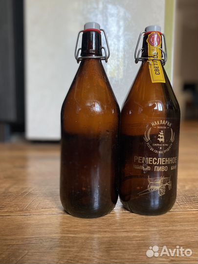 Стеклянная бутылка с бугельной пробкой