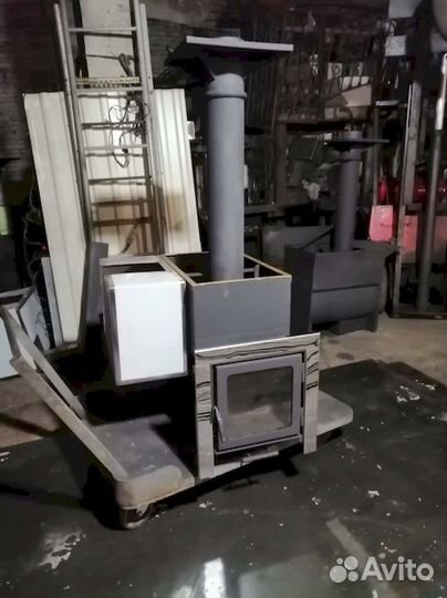 Банная печь Эконом 600 мм тол 10мм с выносом под т