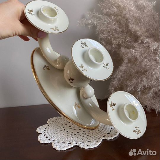 Подсвечник фарфоровый