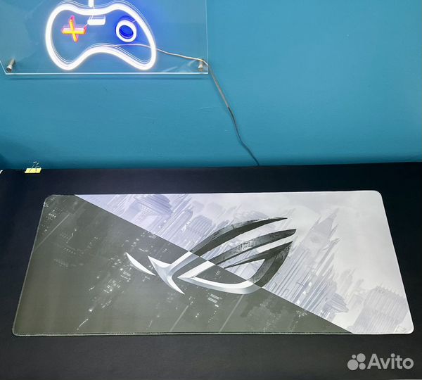 Игровой коврик speed + control с лого asus ROG