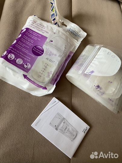 Пакеты для хранения грудного молока avent