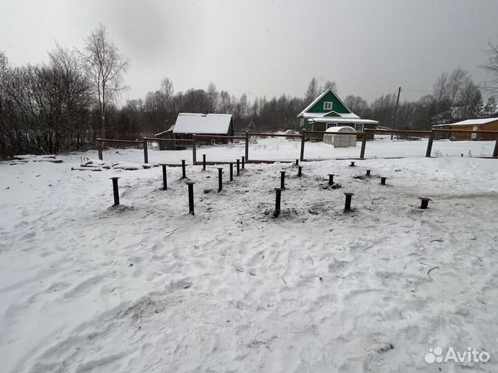 Винтовые сваи с установкой