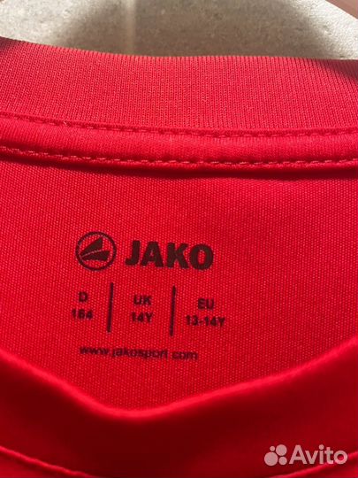 Футболка Jako красная р164