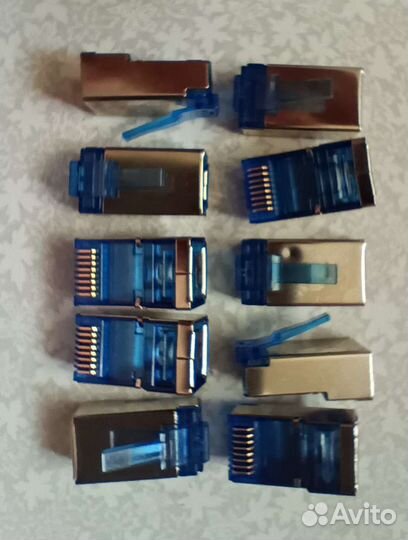 Коннектор RJ45 обжимной экранированный