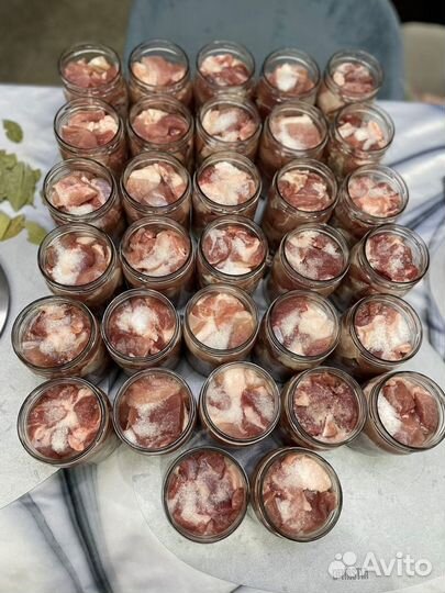 Свинина домашняя тушёная