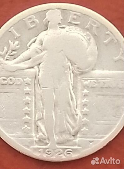 Сша.1926г.Квортер.Standing Liberty Quarter.Серебро