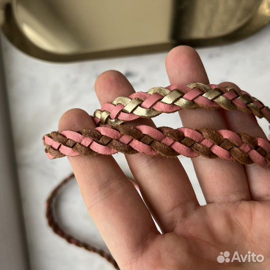 Женский ремень тонкий кожа