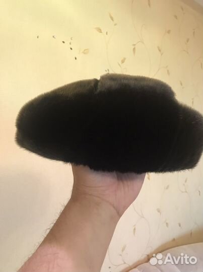 Меховая мужская кепка шапка нерпа