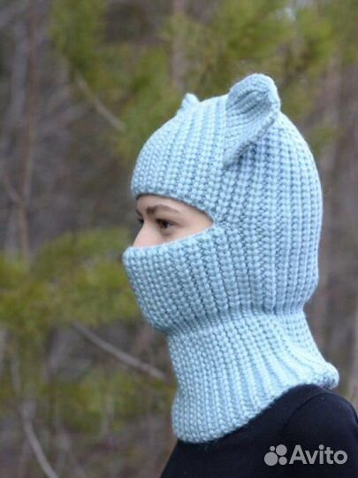 Шапка с ушками балаклава