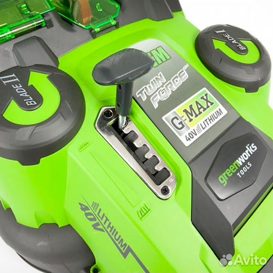 Аккумуляторная газонокосилка Greenworks Twin Force G40LM49DB (без акк, без з/у)