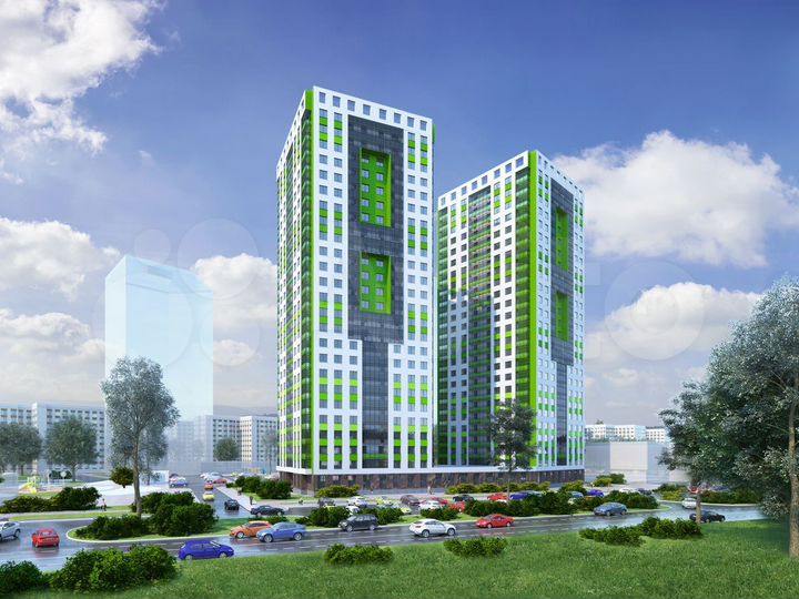 2-к. квартира, 62,3 м², 20/25 эт.